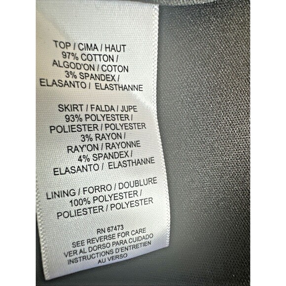 Taylor Women's Mixed-Media Side-Draped Shirtdress Professional Work Dress Size 4 - Picture 12 of 12